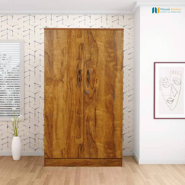 NITYAM Engineered Wood 2 Door Wardrobe