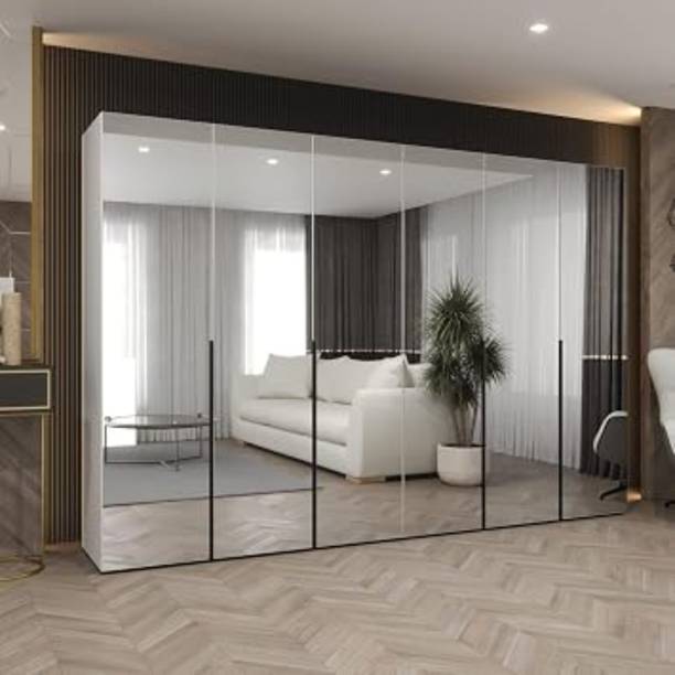 Grand Furnish Engineered Wood Door Wardrobe Engineered Wood 6 Door Wardrobe