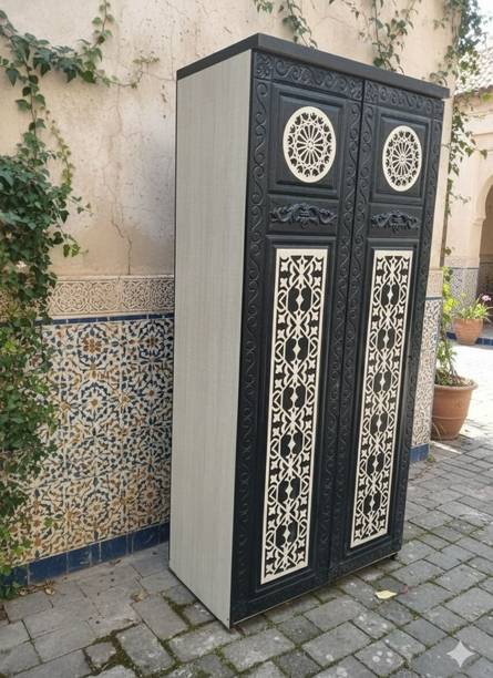 Green furniture Engineered Wood 2 Door Almirah