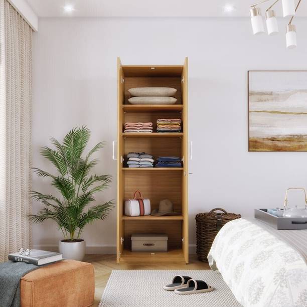 Wakefit Twill Engineered Wood 2 Door Wardrobe