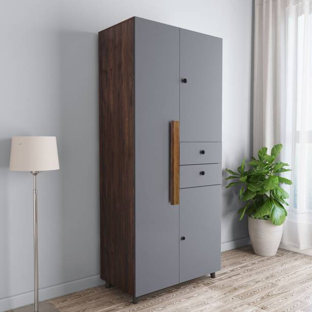 CARLTON LONDON Willy Engineered Wood 3 Door Wardrobe