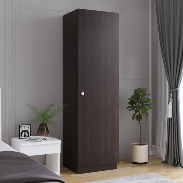 FURNEASER Fanciable Wardrobe Closet Almira Single Door, Engineered Wood 1 Door Wardrobe