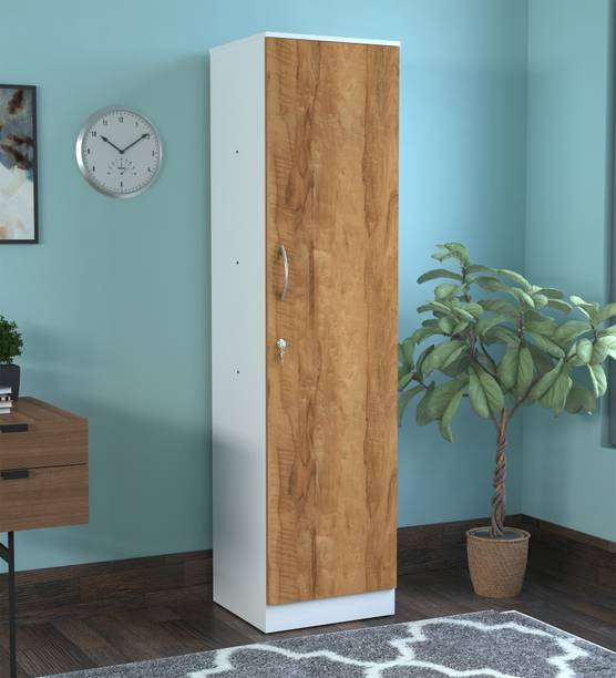 SPACEX Rua Multipurpose Single Door Wardrobe / Spacious 5 Shelves Engineered Wood 1 Door Wardrobe