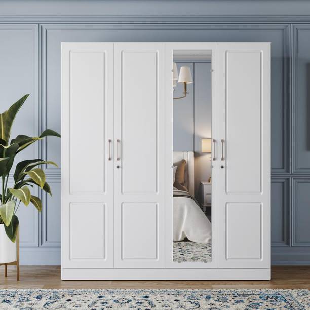 Wakefit Tyrian Engineered Wood 4 Door Wardrobe