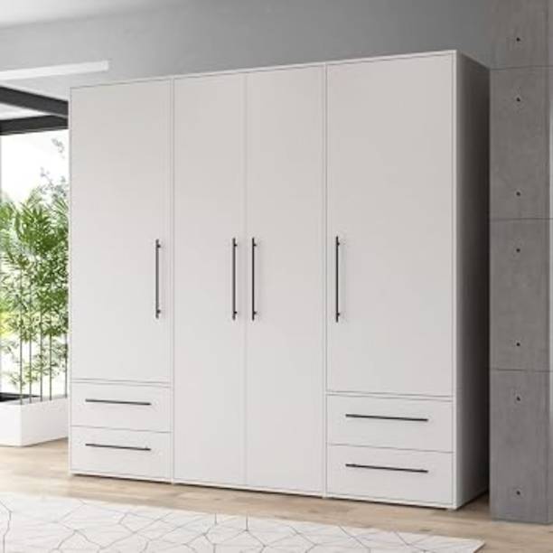 Grand Furnish Engineered Wood Door Wardrobe Engineered Wood 4 Door Wardrobe