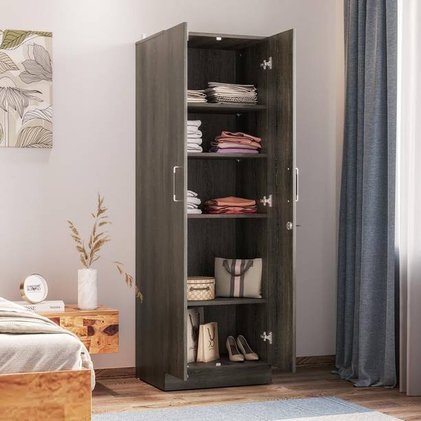 Wakefit Twill Engineered Wood 2 Door Wardrobe