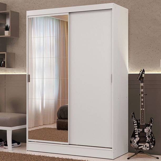 Madesa Luke Couple Wardrobe Engineered Wood 2 Door Wardrobe