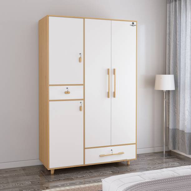 CARLTON LONDON Charlotte Engineered Wood 4 Door Wardrobe