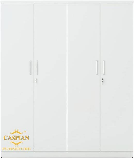 CASPIAN Wooden Almirah for Clothes and Stacking space -Home Furniture Storage Engineered Wood 4 Door Wardrobe