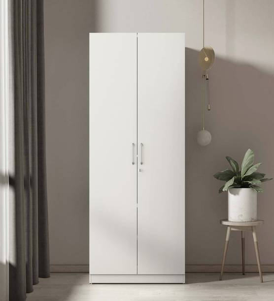 SPACEX Maximus Multipurpose 2 Door Wardrobe / Spacious 5 Shelves Engineered Wood 2 Door Wardrobe