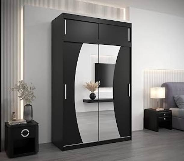 Grand Furnish Engineered Wood Sliding Wardrobe Engineered Wood 2 Door Wardrobe