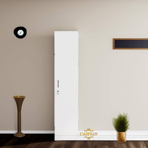 CASPIAN Wooden Almirah for Clothes and Stacking space -Home Furniture Storage Engineered Wood 1 Door Wardrobe