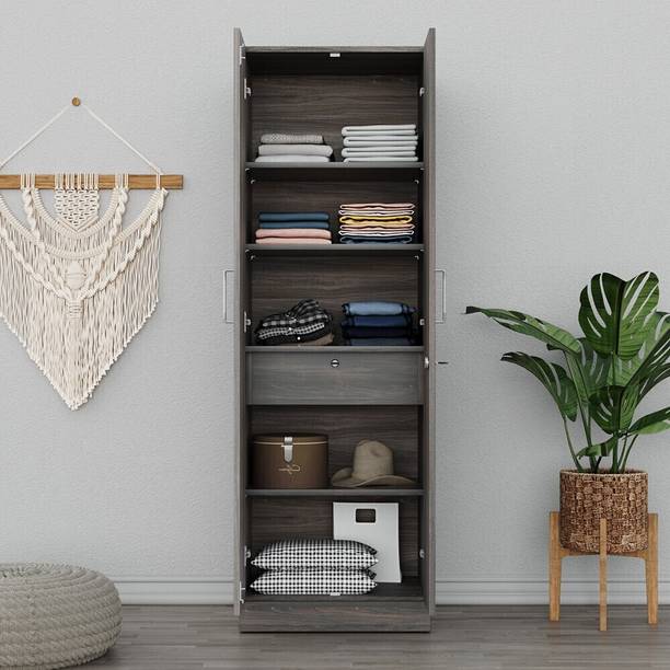 Wakefit Twill Engineered Wood 2 Door Wardrobe