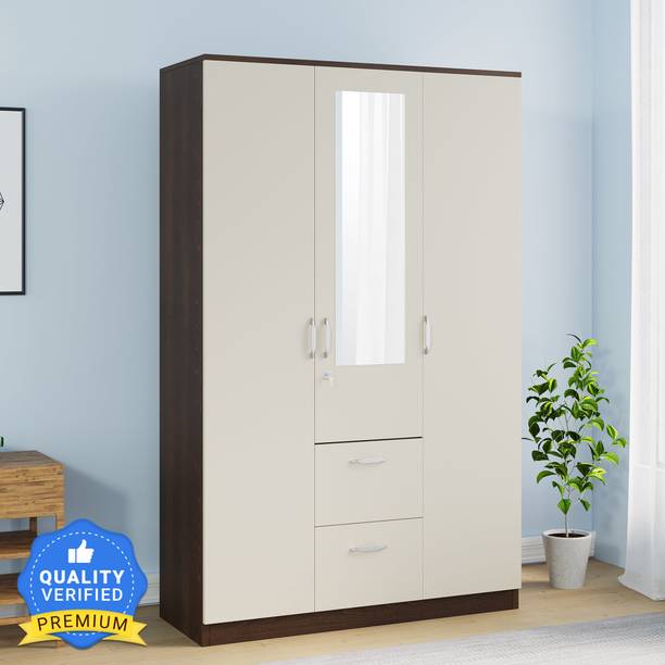 Nilkamal Mozart Engineered Wood 3 Door Wardrobe
