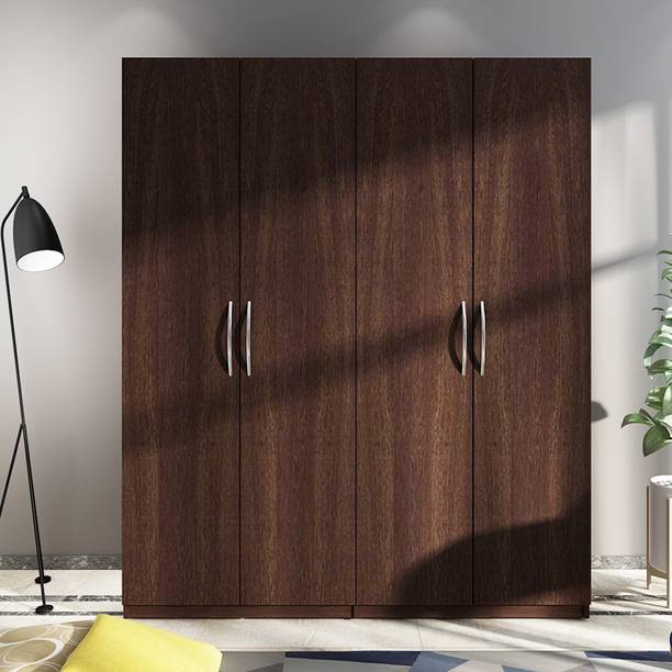 Adithya Engineered Wood 4 Door Wardrobe