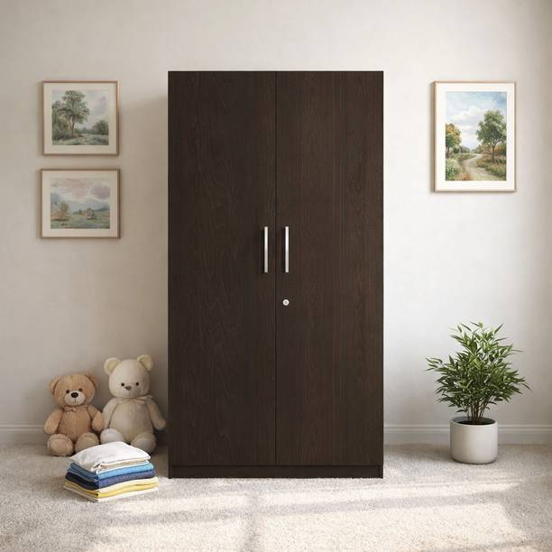 NITYAM woodenwardrobe, wardrobestorage Engineered Wood 2 Door Wardrobe