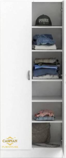 CASPIAN Wooden Almirah for Clothes and Stacking space -Home Furniture Storage Engineered Wood 2 Door Wardrobe