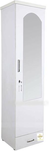 CASPIAN Wooden Almirah for Clothes and Stacking space -Home Furniture Storage Engineered Wood 1 Door Wardrobe
