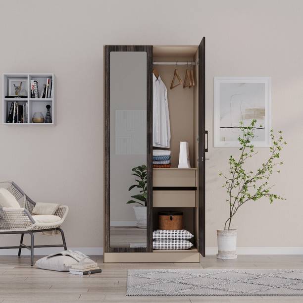 Wakefit Cashmere Plus Engineered Wood 2 Door Wardrobe