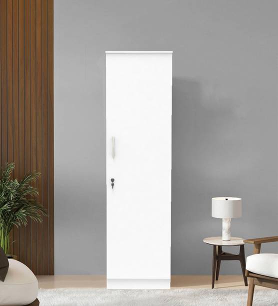 SPACEX Rua Multipurpose Single Door Wardrobe / Spacious 5 Shelves Engineered Wood 1 Door Wardrobe