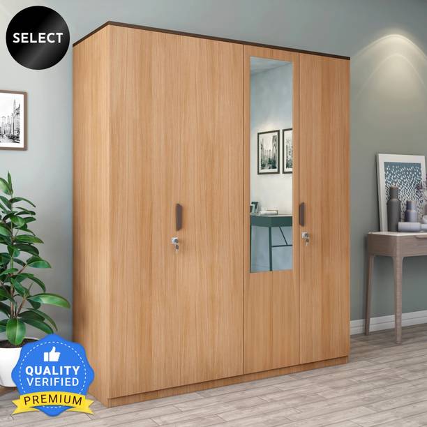 Nilkamal Milford Engineered Wood 4 Door Wardrobe