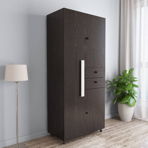 CARLTON LONDON Willy Engineered Wood 3 Door Wardrobe