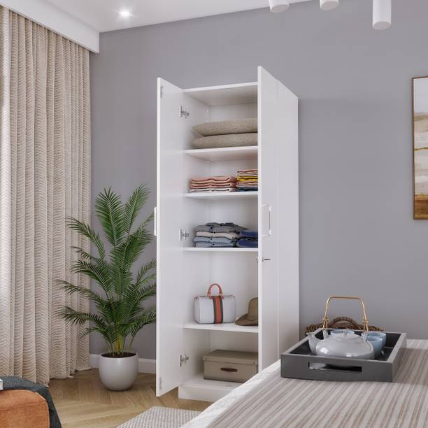 Wakefit Twill Engineered Wood 2 Door Wardrobe