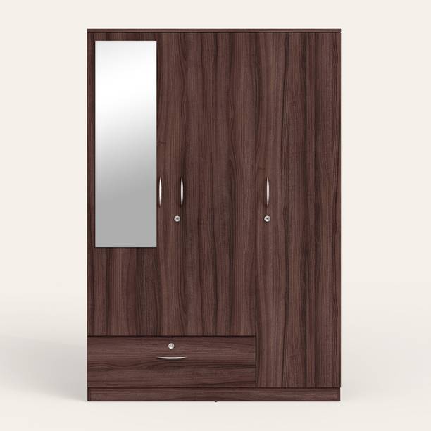 Godrej Interio Ewa with Mirror Engineered Wood 3 Door Wardrobe