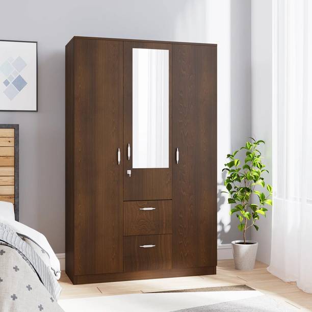 Nilkamal Mozart Engineered Wood 3 Door Wardrobe