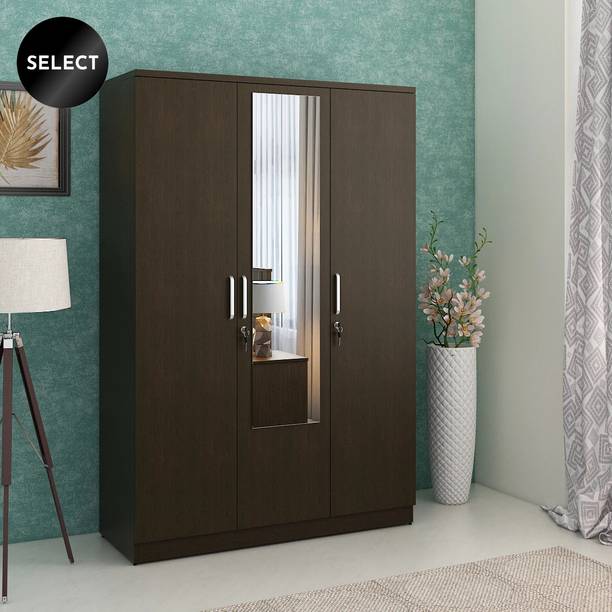 SPACEWOOD Engineered Wood 3 Door Wardrobe