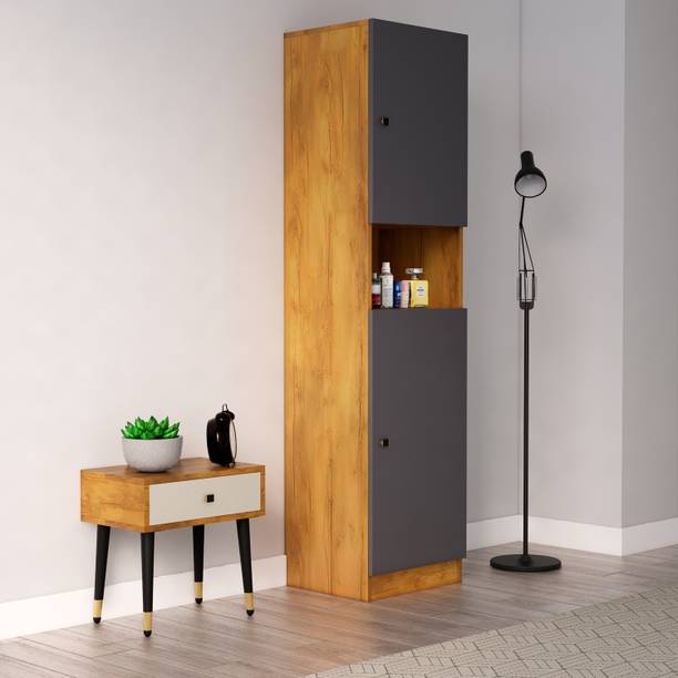 Hexa Red Wardrobe Wooden for Living Room, Bedroom Shelf Storage 3 Year Warranty Engineered Wood 2 Door Wardrobe