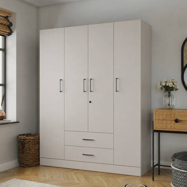 Wakefit Organza Plus Engineered Wood 4 Door Wardrobe