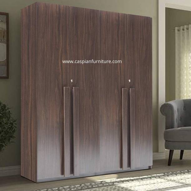 CASPIAN Wooden Almirah for Clothes and Stacking space -Home Furniture Storage Engineered Wood 4 Door Wardrobe