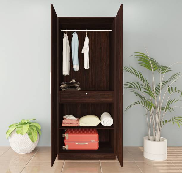 Holzberry Engineered Wood 2 Door Wardrobe