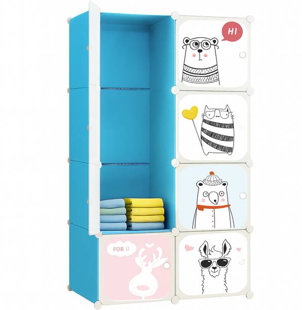 Rioware Plastic 8 Door Wardrobe