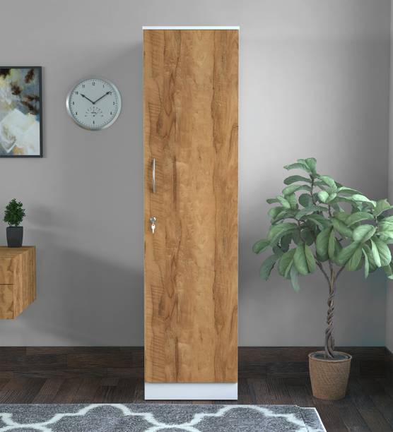Flipkart Perfect Homes Rua Multipurpose Single Door Wardrobe / Spacious 5 Shelves Engineered Wood 1 Door Wardrobe