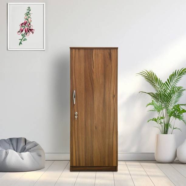 KIK Optima 4ft 1 Door Wardrobe for Clothes |Storage Cabinet| Multipurpose Cabinet Engineered Wood 1 Door Wardrobe