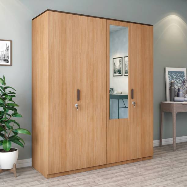 Nilkamal Milford Engineered Wood 4 Door Wardrobe