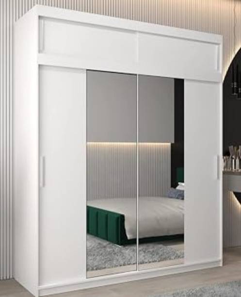 Grand Furnish Engenering Wood Sliding Wardrobe Engineered Wood 2 Door Wardrobe