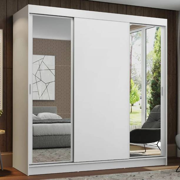 Madesa Reno Couple Wardrobe Engineered Wood 3 Door Wardrobe