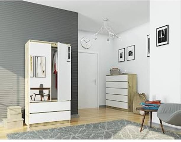 Grand Furnish Engineered Wood Door Wardrobe Engineered Wood 2 Door Wardrobe