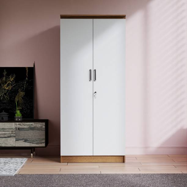 SNAPFIT LIFESTYLE Twin Space with Coat Hanger Engineered Wood 2 Door Wardrobe