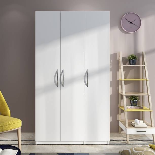 Adithya Engineered Wood 3 Door Wardrobe