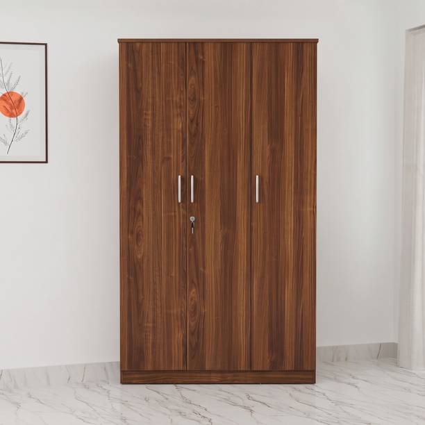 Valuewud Valuewud 3 Door Wardrobe without Mirror Engineered Wood 3 Door Wardrobe