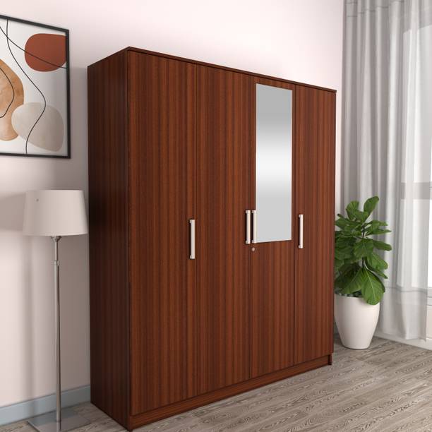 Flipkart Perfect Homes Julian Engineered Wood 4 Door Wardrobe
