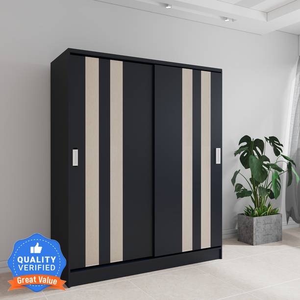 Flipkart Perfect Homes Anaya Sliding Engineered Wood 2 Door Wardrobe