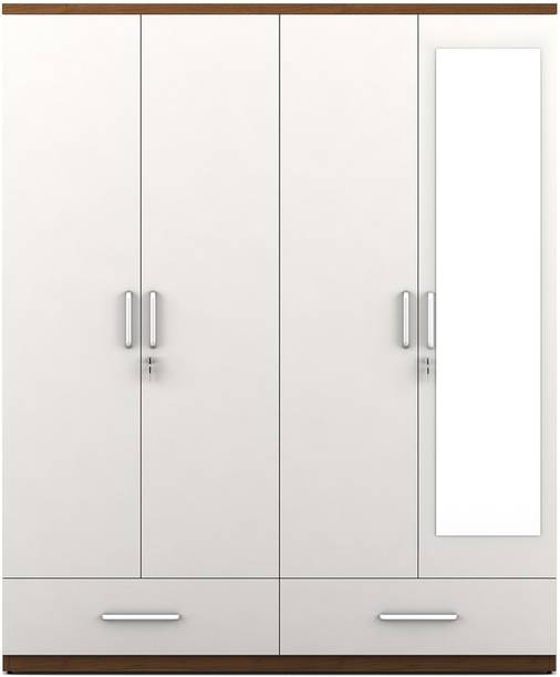 SPACEWOOD APEX Engineered Wood 4 Door Wardrobe
