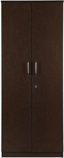 CASPIAN Wooden Almirah for Clothes and Stacking space -Home Furniture Storage Engineered Wood 2 Door Wardrobe