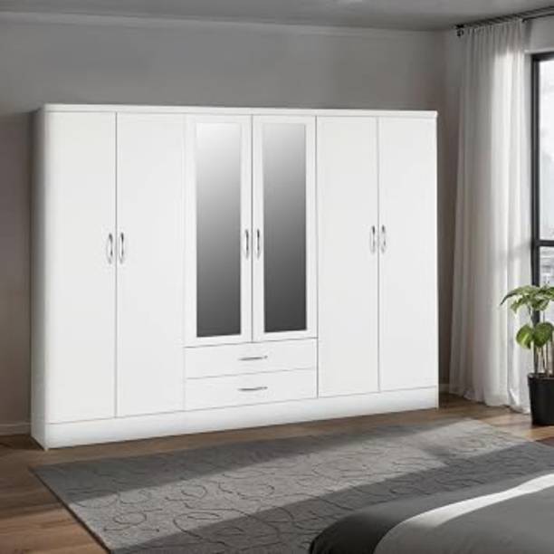 Grand Furnish Engineered Wood Door Wardrobe Engineered Wood 6 Door Wardrobe