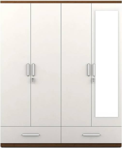 SPACEWOOD APEX Engineered Wood 4 Door Wardrobe